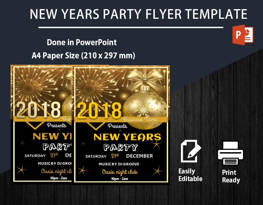 new years flyer