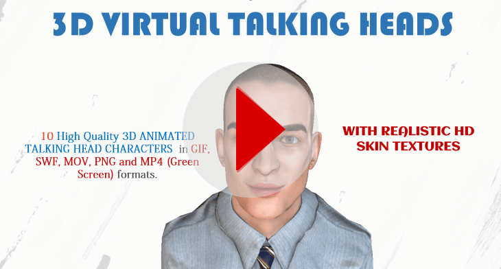 3D Talking Heads display