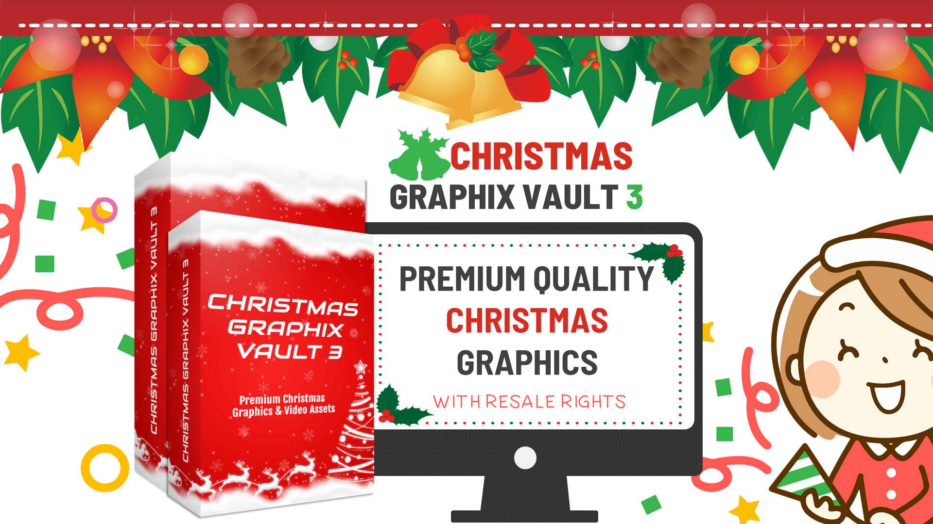 Christmas Graphics Vault 3  PLR Offer