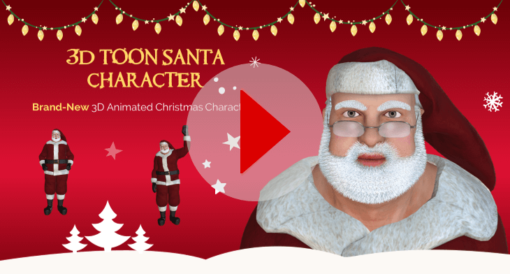 3D_Toon_Santa_Display