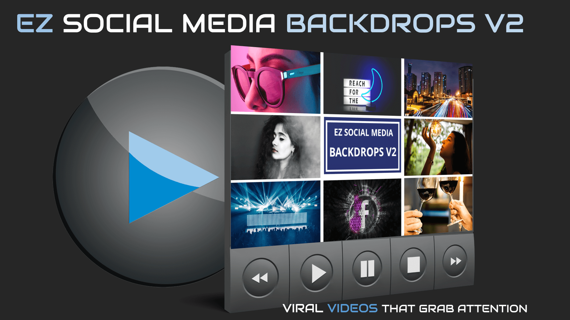 EZ Social Media Backdrops