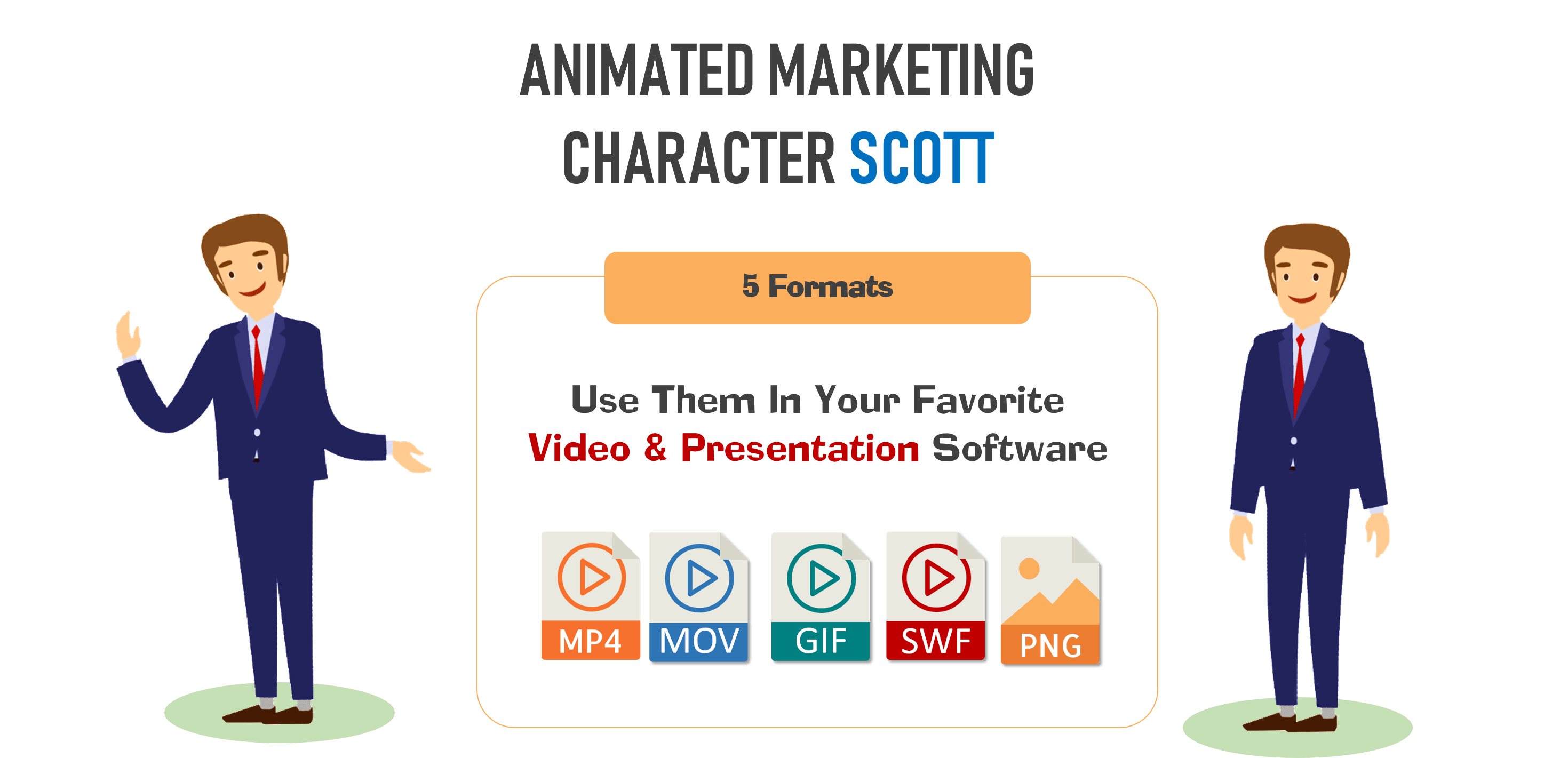 2D Marketing Character Scott