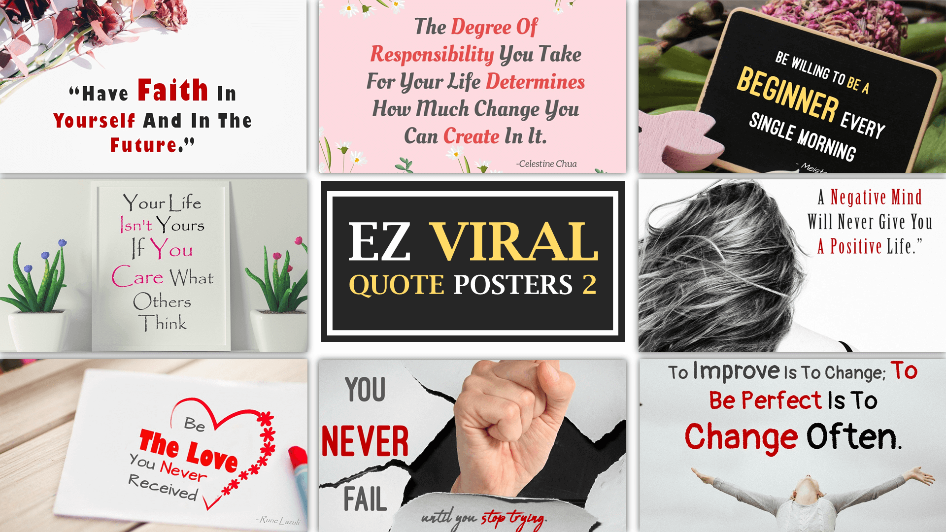 EZ viral Quotes Display1