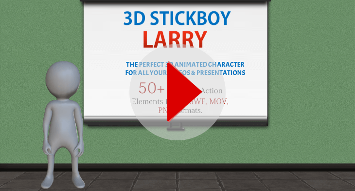 3D Stickboy Larry
