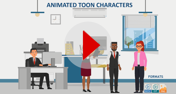 Animated_whiteboard_Characters_display